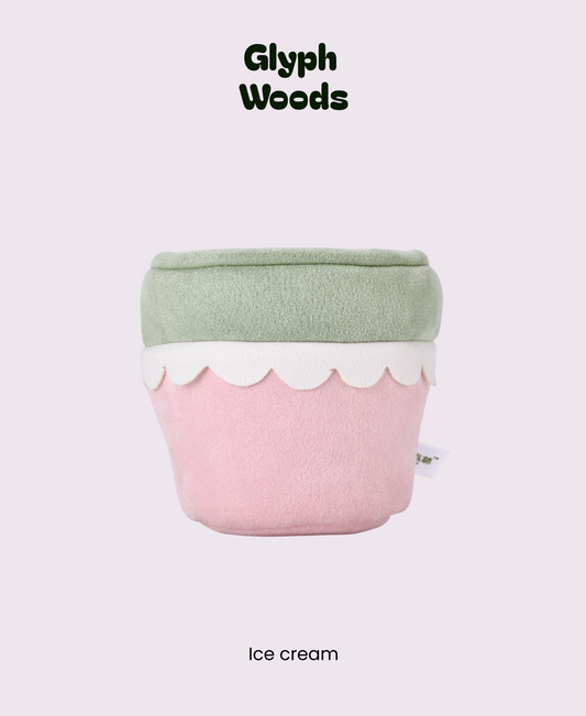 Ice cream plush pot